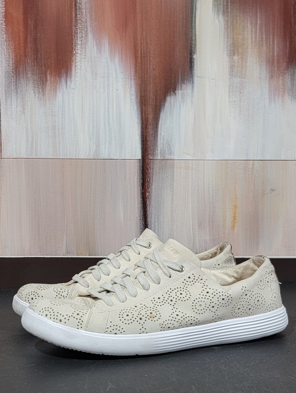 Cole Haan GrandProTennis White Leather Women’s Size 8.5 B
